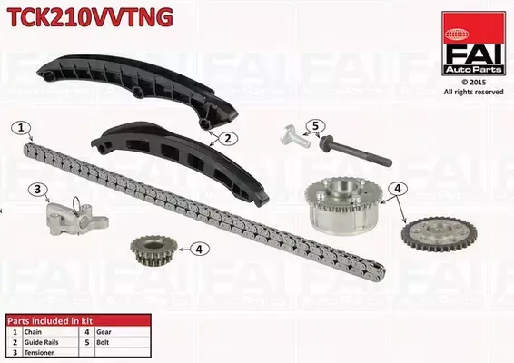 FAI AUTOPARTS ZESTAW ŁAŃCUCHA ROZRZĄDU TCK210VVTNG 