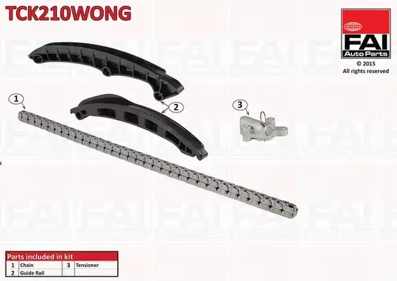 FAI AUTOPARTS ZESTAW ŁAŃCUCHA ROZRZĄDU TCK210WONG 