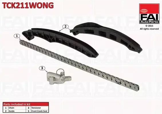 FAI AUTOPARTS ZESTAW ŁAŃCUCHA ROZRZĄDU TCK211WONG 