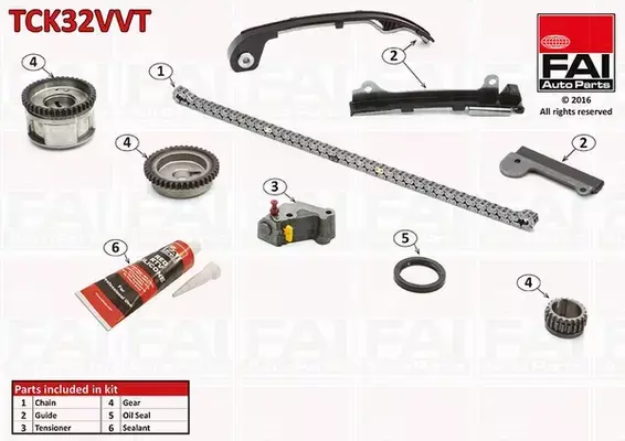 FAI AUTOPARTS ZESTAW ŁAŃCUCHA ROZRZĄDU TCK32VVT 