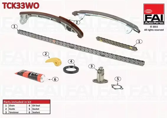 FAI AUTOPARTS ZESTAW ŁAŃCUCHA ROZRZĄDU TCK33WO 