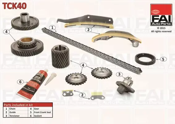 FAI AUTOPARTS ZESTAW ŁAŃCUCHA ROZRZĄDU TCK40 