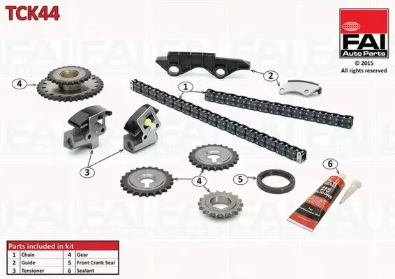 FAI AUTOPARTS ZESTAW ŁAŃCUCHA ROZRZĄDU TCK44 