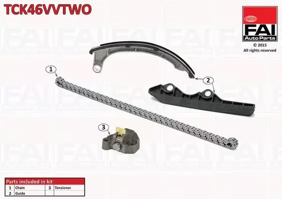 FAI AUTOPARTS ZESTAW ŁAŃCUCHA ROZRZĄDU TCK46VVTWO 