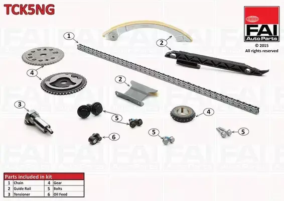 FAI AUTOPARTS ZESTAW ŁAŃCUCHA ROZRZĄDU TCK5NG 