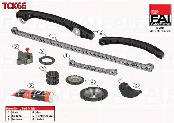 FAI AUTOPARTS ZESTAW ŁAŃCUCHA ROZRZĄDU TCK66 