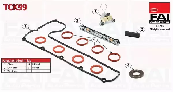 FAI AUTOPARTS ZESTAW ŁAŃCUCHA ROZRZĄDU TCK99 