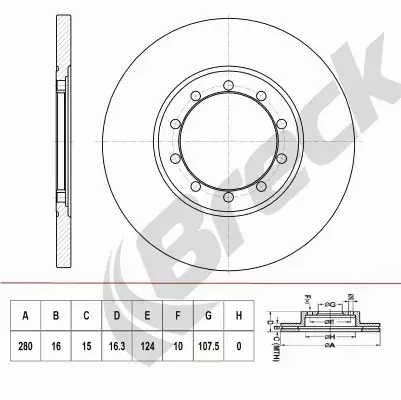 BRECK TARCZA HAMULCOWA BR 066 SA100 