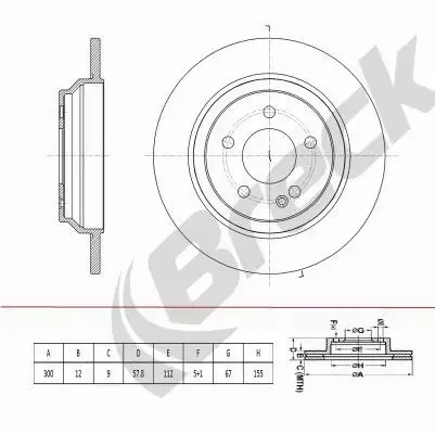 BRECK TARCZA HAMULCOWA BR 077 SA100 