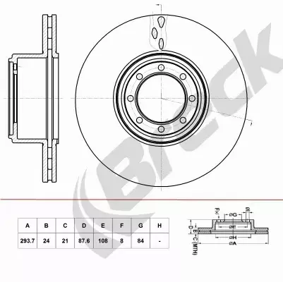 BRECK TARCZA HAMULCOWA BR 394 VA1A0 