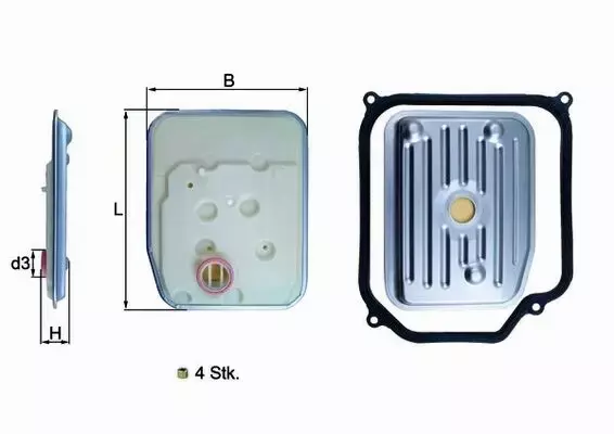 MAHLE FILTR SKRZYNI BIEGÓW HX 147KIT1 