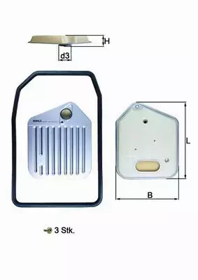 MAHLE FILTR SKRZYNI BIEGÓW HX 163KIT 