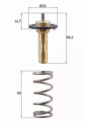 MAHLE TERMOSTAT TX 265 89D 