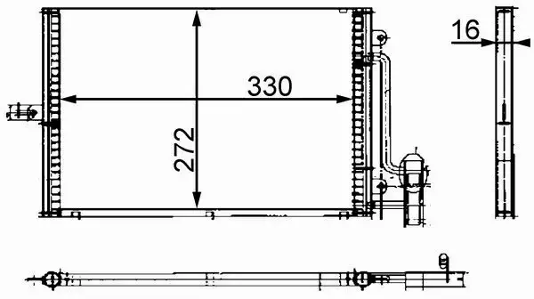 MAHLE CHŁODNICA KLIMATYZACJI AC 317 000S 