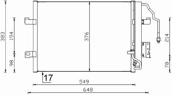 MAHLE CHŁODNICA KLIMATYZACJI AC 348 000S 