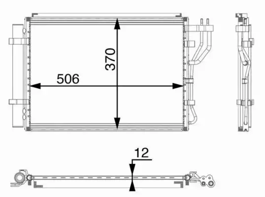 MAHLE CHŁODNICA KLIMATYZACJI AC 48 000P 