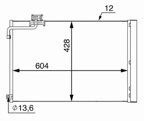 MAHLE CHŁODNICA KLIMATYZACJI AC 51 000S 