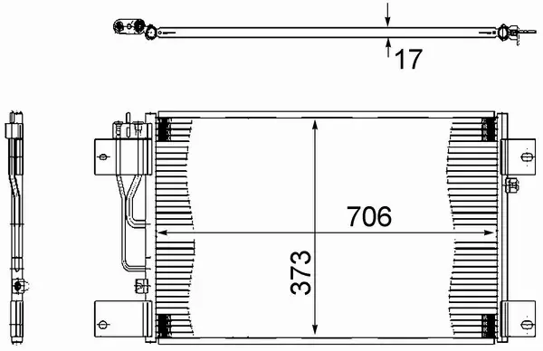 MAHLE CHŁODNICA KLIMATYZACJI AC 533 000S 