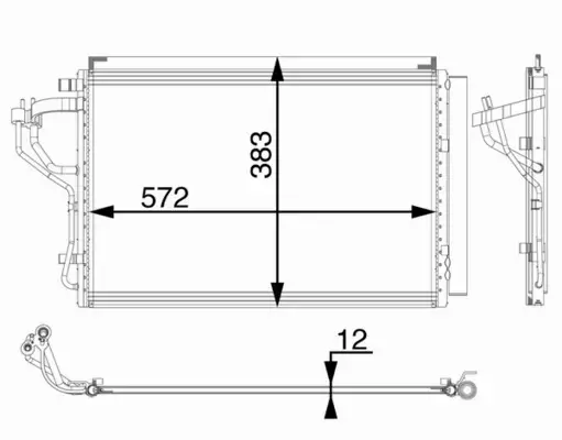 MAHLE CHŁODNICA KLIMATYZACJI AC 55 000P 