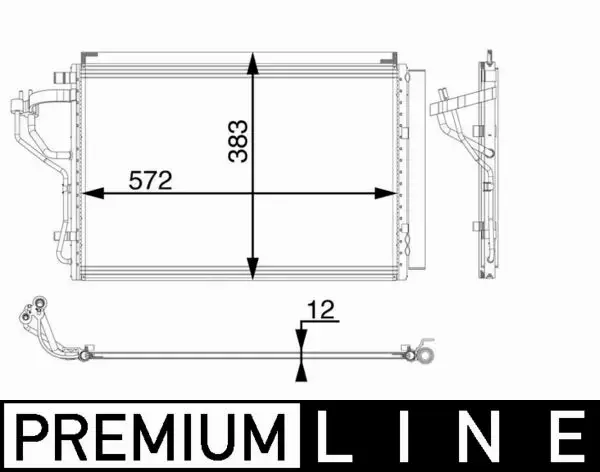 MAHLE CHŁODNICA KLIMATYZACJI AC 55 000P 