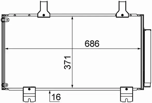 MAHLE CHŁODNICA KLIMATYZACJI AC 610 000S 