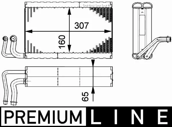 MAHLE PAROWNIK KLIMATYZACJI AE 68 000P 