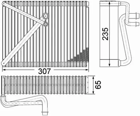 MAHLE PAROWNIK KLIMATYZACJI AE 87 000P 