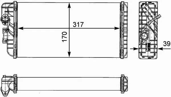 MAHLE NAGRZEWNICA AH 124 000P 