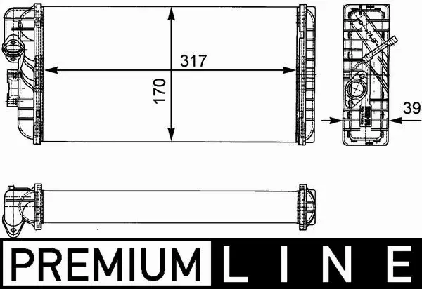 MAHLE NAGRZEWNICA AH 124 000P 