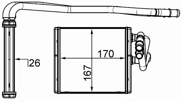 MAHLE NAGRZEWNICA AH 197 000S 