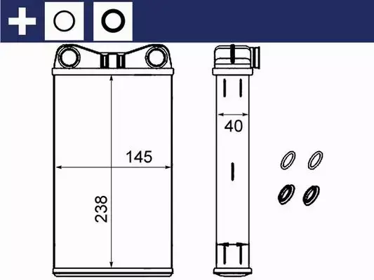 MAHLE NAGRZEWNICA AH 239 000S 