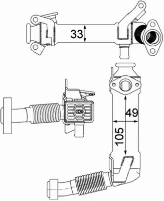 MAHLE CHŁODNICA EGR CE 21 000P 