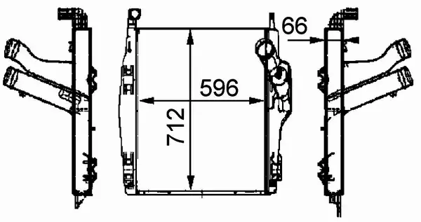 MAHLE CHŁODNICA INTERCOOLER CI 104 000P 