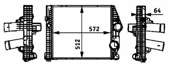 MAHLE CHŁODNICA INTERCOOLER CI 114 000P 