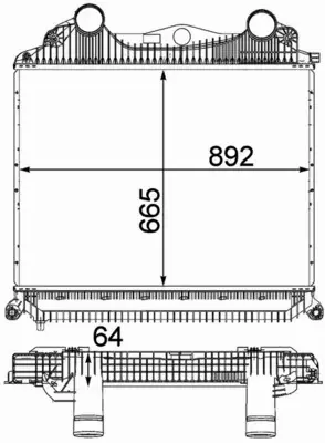 MAHLE CHŁODNICA INTERCOOLER CI 123 000P 