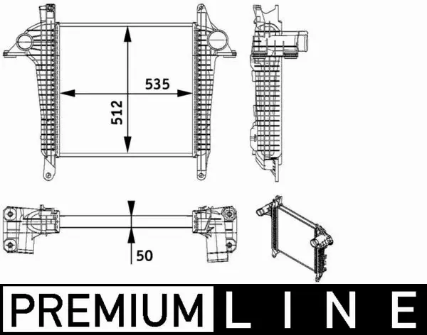 MAHLE CHŁODNICA INTERCOOLER CI 136 000P 