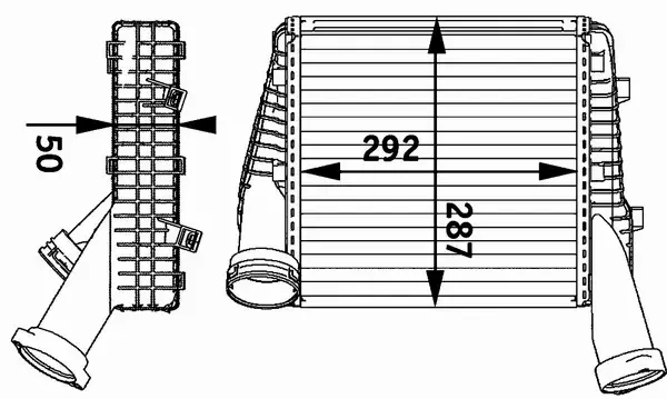 MAHLE CHŁODNICA INTERCOOLER CI 141 000P 