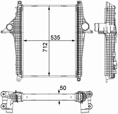 MAHLE CHŁODNICA INTERCOOLER CI 147 000P 