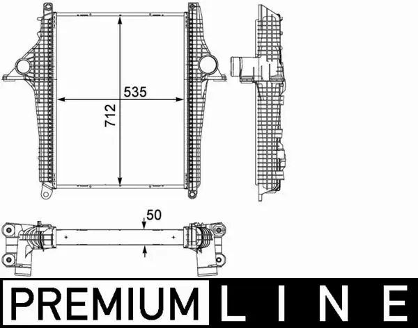 MAHLE CHŁODNICA INTERCOOLER CI 147 000P 