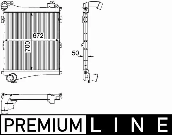 MAHLE CHŁODNICA INTERCOOLER CI 179 000P 