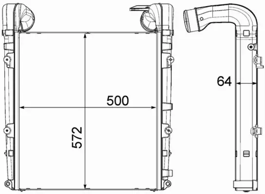 MAHLE CHŁODNICA INTERCOOLER CI 456 000P 