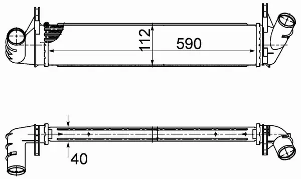 MAHLE CHŁODNICA INTERCOOLER CI 495 000S 