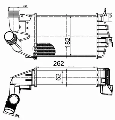 MAHLE CHŁODNICA INTERCOOLER CI 510 000S 