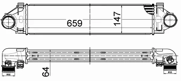 MAHLE CHŁODNICA INTERCOOLER CI 521 000S 