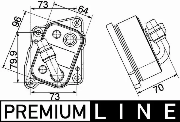 MAHLE CHŁODNICA OLEJU CLC 107 000P 