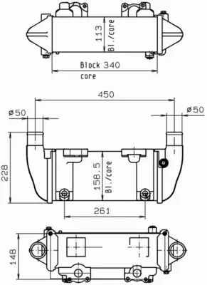 MAHLE CHŁODNICA OLEJU CLC 142 000P 