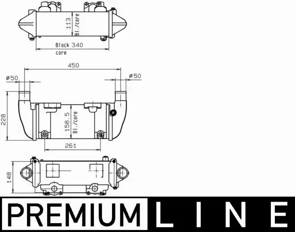 MAHLE CHŁODNICA OLEJU CLC 142 000P 