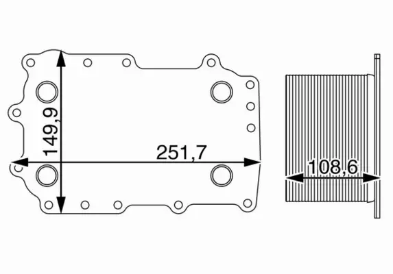 MAHLE CHŁODNICA OLEJU CLC 207 000P 