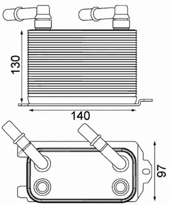 MAHLE CHŁODNICA OLEJU CLC 228 000P 