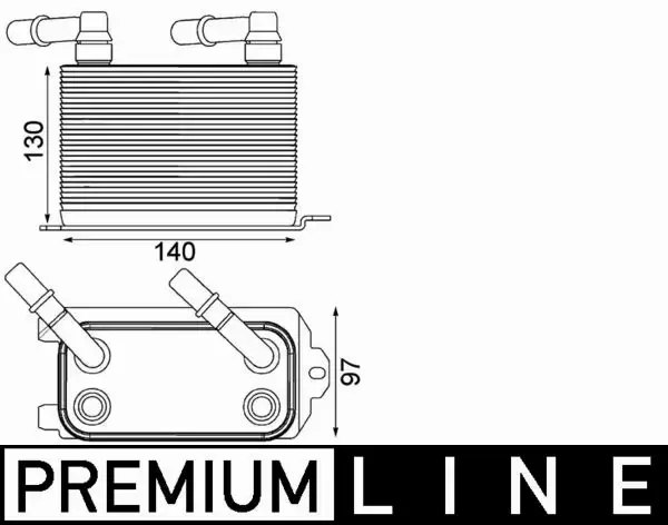 MAHLE CHŁODNICA OLEJU CLC 228 000P 